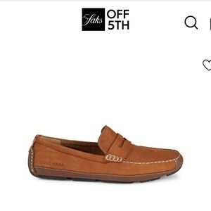 COLE HAAN Men’s Wyatt Leather Penny Driving Loafers size 11,5M brown tan shoes